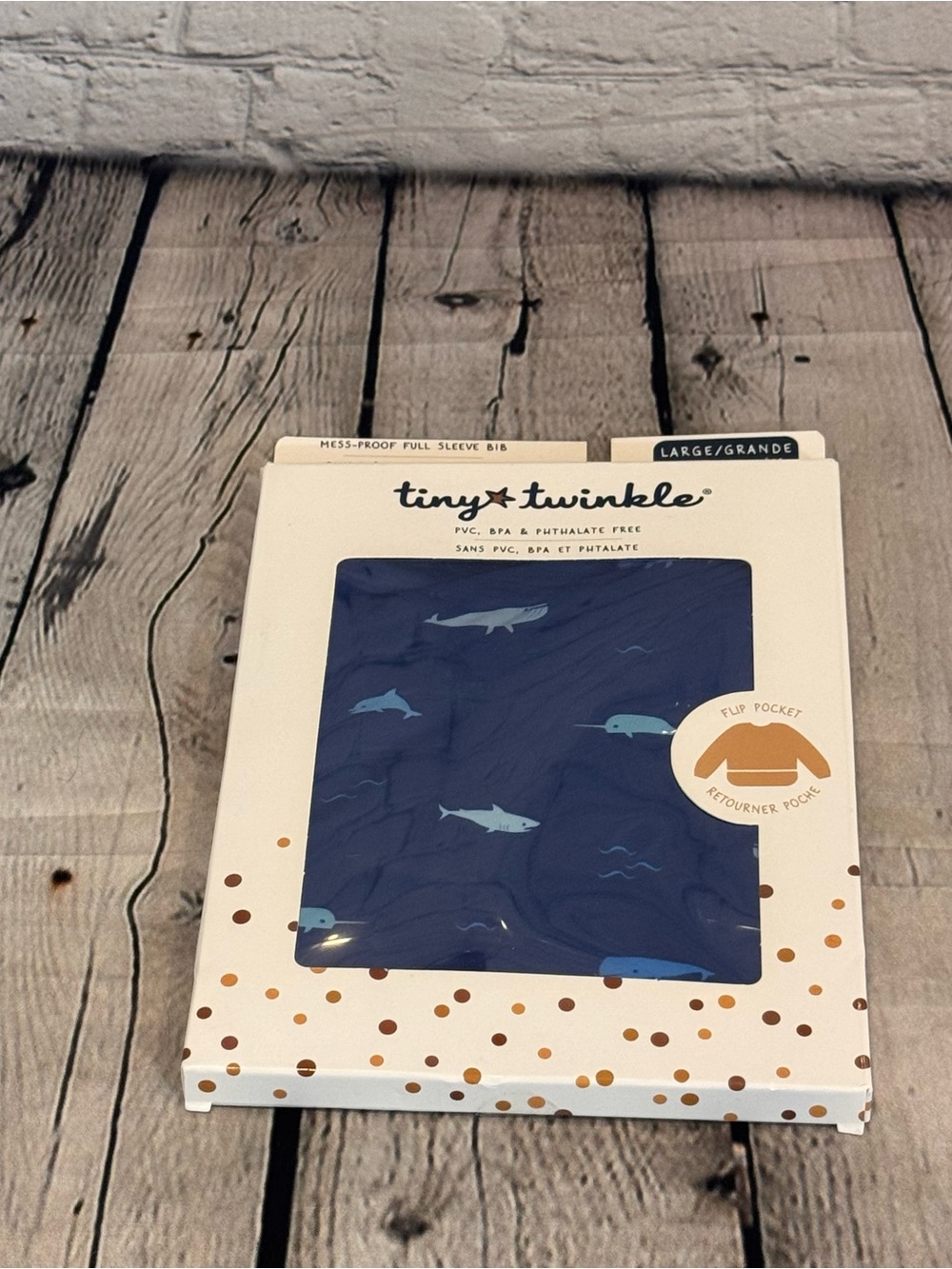 Tiny Twinkle Long Sleeve Bib